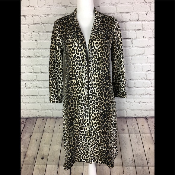 🌺SOLD🌺Leopard Print long blazer - Picture 2 of 8